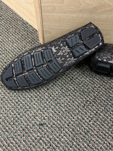 Load image into Gallery viewer, Terroni Italian Design Gold Saints Print Design Men's Slip-on Dress/Driver Shoes 8.5-13
