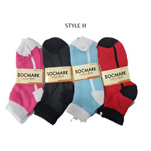 Load image into Gallery viewer, 12 Pairs Ankle Socks 9-11 , 10-13 (8 styles) Active , Unisex
