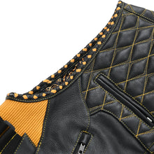 Load image into Gallery viewer, Tactical Emerald Men’s Motorcycle Leather Vest

