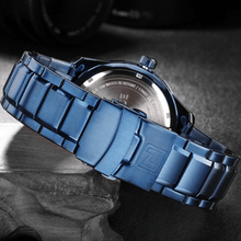 Load image into Gallery viewer, Men's  Luxury Stainless steal Waterproof Watch With Day And Date Display Unique Design Perfect Gift In Modern Metal Men  Wrist Watch Design
