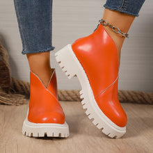 Load image into Gallery viewer, Women’s Plus-Size Chunky-Heeled Ankle Boots
