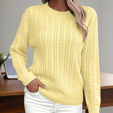 Load image into Gallery viewer, Women’s Textured Crew‑Neck Pullover Top

