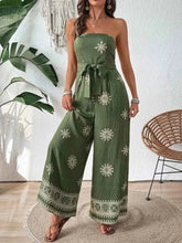Load image into Gallery viewer, Stylish Printed Wide : Leg Tube Jumpsuit
