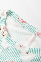Load image into Gallery viewer, Christmas Santa Claus Stripe Top and Pants Lounge
