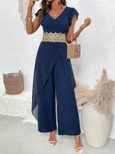 Load image into Gallery viewer, Stylish V-Neck Wide : Leg Jumpsuit
