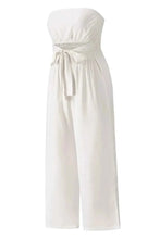 Load image into Gallery viewer, Tied Cutout Tube : Wide Leg Jumpsuit
