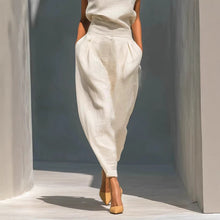Load image into Gallery viewer, Women's Chinese-Style Satin Short-Sleeve Top &amp; Pants Set

