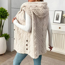 Load image into Gallery viewer, Women's Textured Sleeveless Hooded Vest
