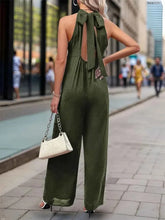 Load image into Gallery viewer, Perfee Tied Grecian : Wide Leg Jumpsuit
