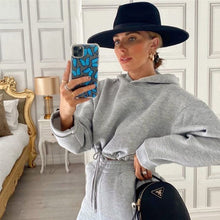 Load image into Gallery viewer, Jogging Suits For Women 2 Piece Sweatsuits Tracksuits Sexy Long Sleeve HoodieCasual Fitness Sportswear
