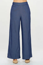 Load image into Gallery viewer, Made in USA Tencel Straight Leg Pants with Side Pockets
