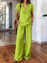 Load image into Gallery viewer, Women’s Casual Solid Color Two Piece Set
