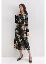 Load image into Gallery viewer, Autumn Bloom Midi Dress
