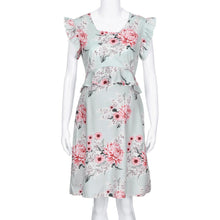 Load image into Gallery viewer, Casual Flower Print Sleeveless Maternity Dress - # BAGE211510108-PRG
