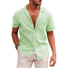 Load image into Gallery viewer, Men's Casual Beach Shirt - Short Sleeve Button Down for Effortless Summer Style
