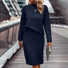 Load image into Gallery viewer, Women's Two Piece Set - Pullover Sweater &amp; Bodycon Skirt Cozy Outfit
