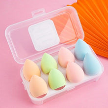 Load image into Gallery viewer, 8pcs Makeup Beauty Egg Set Makeup Puff Set Colorful Cushion Cosmestic Sponge Tool Wet and Dry Use Colorful Makeup Sponges Set For Womens

