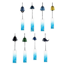 Load image into Gallery viewer, 8Pieces Traditional Japanese Furin Temple Wind Chime Nambu Cast Iron Iwachu Bells  Iron Bell Wind Chimes Patio Garden Yard Home Room Decoration Celebrations
