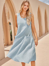 Load image into Gallery viewer, 100% Linen Swing Beach Tank Dress GIANA

