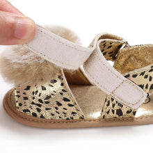Load image into Gallery viewer, Baby 0-18M Newborn Children Shoes Leopard Cute Ball Wear Non-slip Shoes High Quality Soft And Comfortable Shoe
