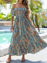 Load image into Gallery viewer, Women’s Paisley One‑Shoulder Maxi Dress
