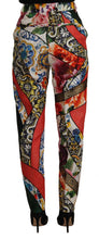 Load image into Gallery viewer, Dolce &amp; Gabbana Multicolor Patchwork Jacquard High Waist Pants
