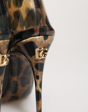 Load image into Gallery viewer, Dolce &amp; Gabbana Leopard Print PVC Pointed Toe Boots Shoes
