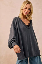 Load image into Gallery viewer, BiBi Mineral Washed French Terry Oversized Sweatshirt
