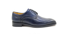 Load image into Gallery viewer, Burnished Calfskin Lace-Up Shoe Blue
