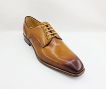Load image into Gallery viewer, Burnished Calfskin Lace-Up Shoe Cognac
