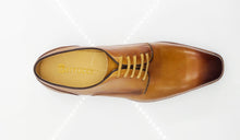 Load image into Gallery viewer, Burnished Calfskin Lace-Up Shoe Cognac
