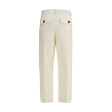 Load image into Gallery viewer, Brunello Cucinelli Cream Cotton Casual Pants
