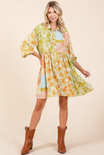 Load image into Gallery viewer, New Summer Floral Button Detail Long Sleeve Shirt Dress For Women – Elegant, Trendy, Fluttering, Feminine &amp; Timeless Chic
