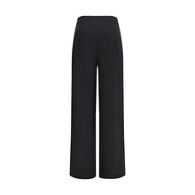 Load image into Gallery viewer, Di Stavnitser Black Polyester Casual Pants
