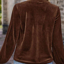 Load image into Gallery viewer, Women's Solid Color V-Neck Button Detail Long Sleeve Pullover
