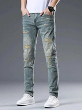 Load image into Gallery viewer, Trendy Washed Slim Fit Denim Jeans for Men
