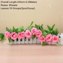 Load image into Gallery viewer, 90cm Artificial Green Hanging Ivy Leaves Radish Seaweed Grape Fake Flowers Vine Home Garden Wall Party Decoration Fake Hanging Fake Ivy Vine for Wall House Room Indoor Outdoor Decoration
