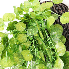 Load image into Gallery viewer, 90cm Artificial Green Hanging Ivy Leaves Radish Seaweed Grape Fake Flowers Vine Home Garden Wall Party Decoration Fake Hanging Fake Ivy Vine for Wall House Room Indoor Outdoor Decoration
