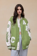 Load image into Gallery viewer, Y2K Oversized Lamb-Wool Bomber Jacket Women
