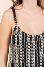 Load image into Gallery viewer, Plus Size Striped Scoop Neck Beaded Strap Maxi Cami Dress – Elegant and Stylish Cami Dress , Beaded Straps, and Flattering Scoop Neckline

