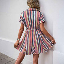 Load image into Gallery viewer, European Chic Euro Ruffle : Striped Dress
