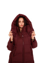 Load image into Gallery viewer, Burgundy Crush Insulated Bio-Down Coat
