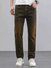 Load image into Gallery viewer, Men's Washed Straight Leg Fit Jeans
