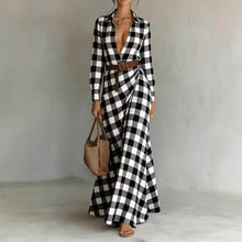 Load image into Gallery viewer, Women's Belted Irregular Pleated Dress
