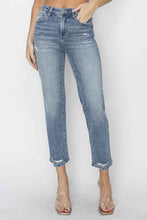 Load image into Gallery viewer, RISEN High Waist Distressed Cropped Jeans  Women's Jeans - Full Size
