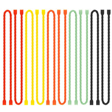 Load image into Gallery viewer, 10 Pcs 18 Inch Silicone Cable Ties Reusable Rubber Twist Ties for Indoor Outdoor
