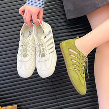 Load image into Gallery viewer, Women's French Hollow Mary Jane Flats – Lace-Up Hidden Platform
