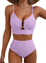 Load image into Gallery viewer, Women's Solid Color Gathering Swimsuit
