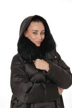 Load image into Gallery viewer, Genuine Silver Fox Fur Down Fill Parka
