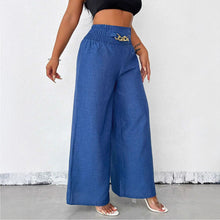 Load image into Gallery viewer, Women's High-Waist Drapey Wide-Leg Pants | Elastic Drawstring 5 Colors
